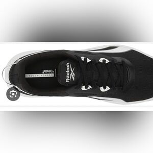 Reebok Men's Black and White Athletic Shoes